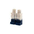 LEGO® Hips and Legs with Dark Blue Boots, Coattails with Sand Blue Trim Pattern 970c00pb1305 weiss