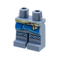 LEGO® Hips and Legs with Bright Light Yellow Sash, Blue Robe Ends, Medium Blue Knee Wrappings Pattern 970c00pb1307 sandblau