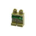 LEGO® Hips and Legs with Yellowish Green Sash and Knee Wrappings, Green Robe Ends with Lime Trim Pattern 970c00pb1308 olivgrün