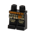 LEGO® Hips and Legs with Armor, Orange Sash and Trim, Gold Hip Skirts and Knee Pads Pattern 970c00pb1402 schwarz
