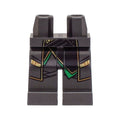 LEGO® Hips and Legs with Black Shirt Tail and Long Coattails with Gold and Green Trim Pattern 970c00pb1477 perldunkelgrau