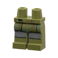 LEGO® Hips and Legs with SW Camouflage with Sand Green and Dark Tan Spots and Light Bluish Gray Knee Wrappings Pattern 970c00pb1491 olivgrün