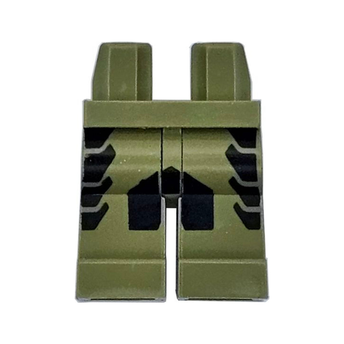LEGO® Hips and Legs with Black Panels on Sides and Center, Gran Turismo Pattern 970c00pb1651 olivgrün