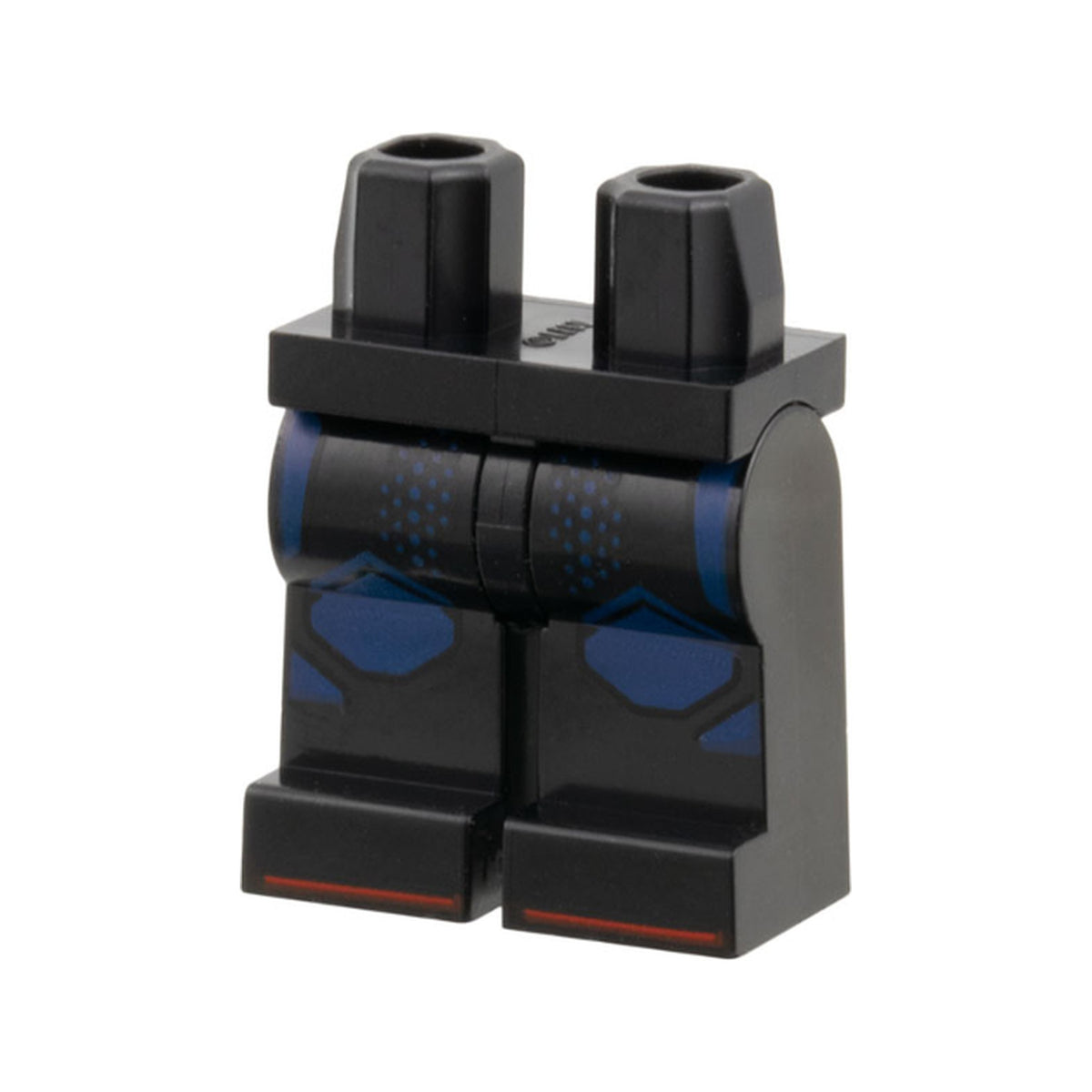 LEGO® Hips and Legs with Dark Blue Knee Pads, Dots and Trim, Red Toe Lines Pattern 970c00pb1819 schwarz