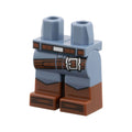 LEGO® Hips and Legs with Molded Reddish Brown Lower Legs / Boots and Printed Reddish Brown Belt and Holster Strap with Silver Buckles Pattern 970c00pb1826 sandblau