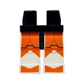 LEGO® Hips and White Legs with SW Clone Trooper and Orange Large Markings Pattern 970c01pb03 schwarz
