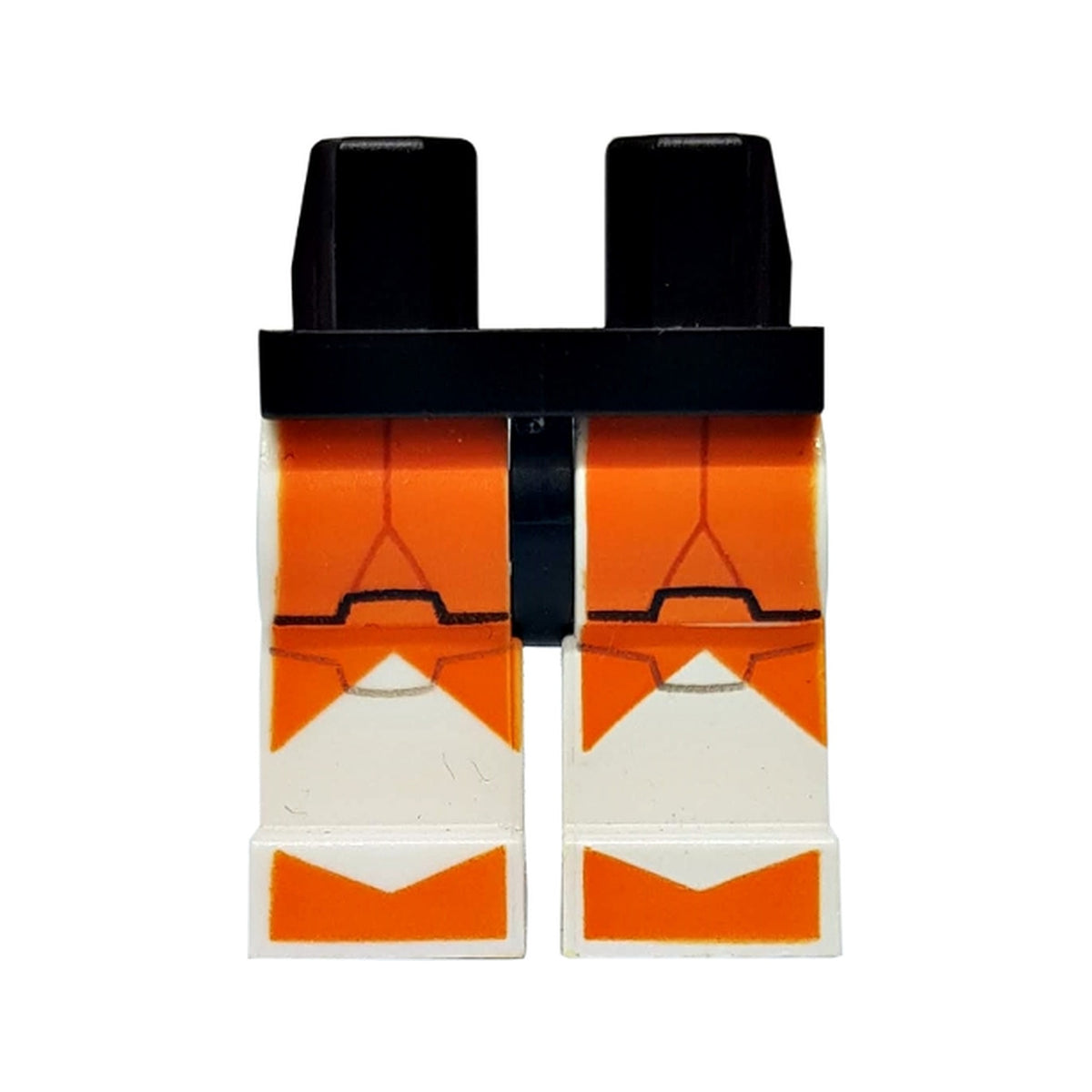 LEGO® Hips and White Legs with SW Clone Trooper and Orange Large Markings Pattern 970c01pb03 schwarz