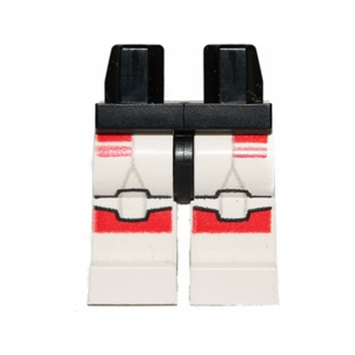 LEGO® Hips and White Legs with Red SW Shock Trooper Armor Pattern 970c01pb25 schwarz