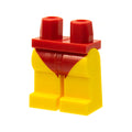 LEGO® Hips and Yellow Legs with Red Leotard / Swimsuit Bottom Pattern 970c03pb10 rot
