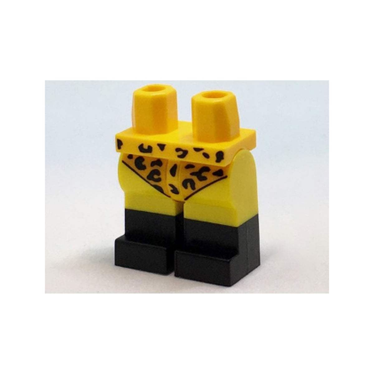 LEGO® Hips and Yellow Legs with Bright Light Orange Leotard with Leopard Spots and Black Boots Pattern 970c03pb32 hellorange