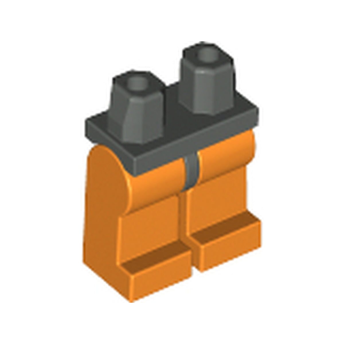LEGO® Hips and Orange Legs 970c04 dunkelgrau (alt)