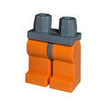 LEGO® Hips and Orange Legs 970c04 dunkelgrau