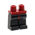 LEGO® Hips and Black Legs 970c11 dunkelrot