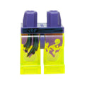 LEGO® Hips and Trans-Neon Green Legs with Dark Blue Sash and Tattered Dark Purple Robe Pattern 970c16pb01 dunkelviolett