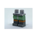 LEGO® Hips and Sand Green Legs with Retro Space Belt and Dark Bluish Gray Boots with Three Orange Stripes Pattern 970c48pb01 hellgrau