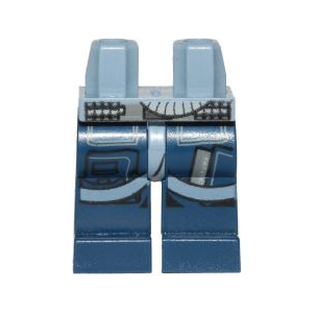 LEGO® Hips and Dark Blue Legs with SW U-wing / Y-wing Pilot Pockets and Sand Blue Belts Pattern 970c63pb07 sandblau