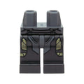 LEGO® Hips and Pearl Dark Gray Legs with Dark Bluish Gray Armor and Yellow Honeycomb Pattern 970c77pb05 dunkelgrau