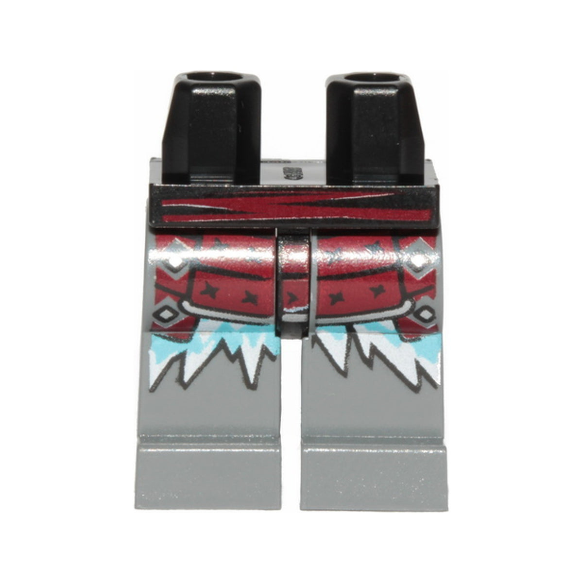 LEGO® Hips and Dark Bluish Gray Legs with Dark Red Armor and Ice Spikes Pattern 970c85pb28 schwarz