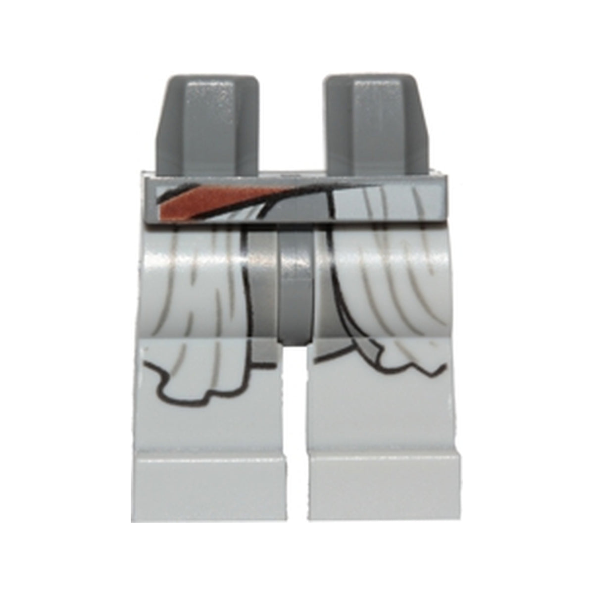 LEGO® Hips and Light Bluish Gray Legs with Flowing Robe and Reddish Brown Strap Pattern 970c86pb30 dunkelgrau