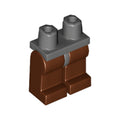 LEGO® Hips and Reddish Brown Legs 970c88 dunkelgrau