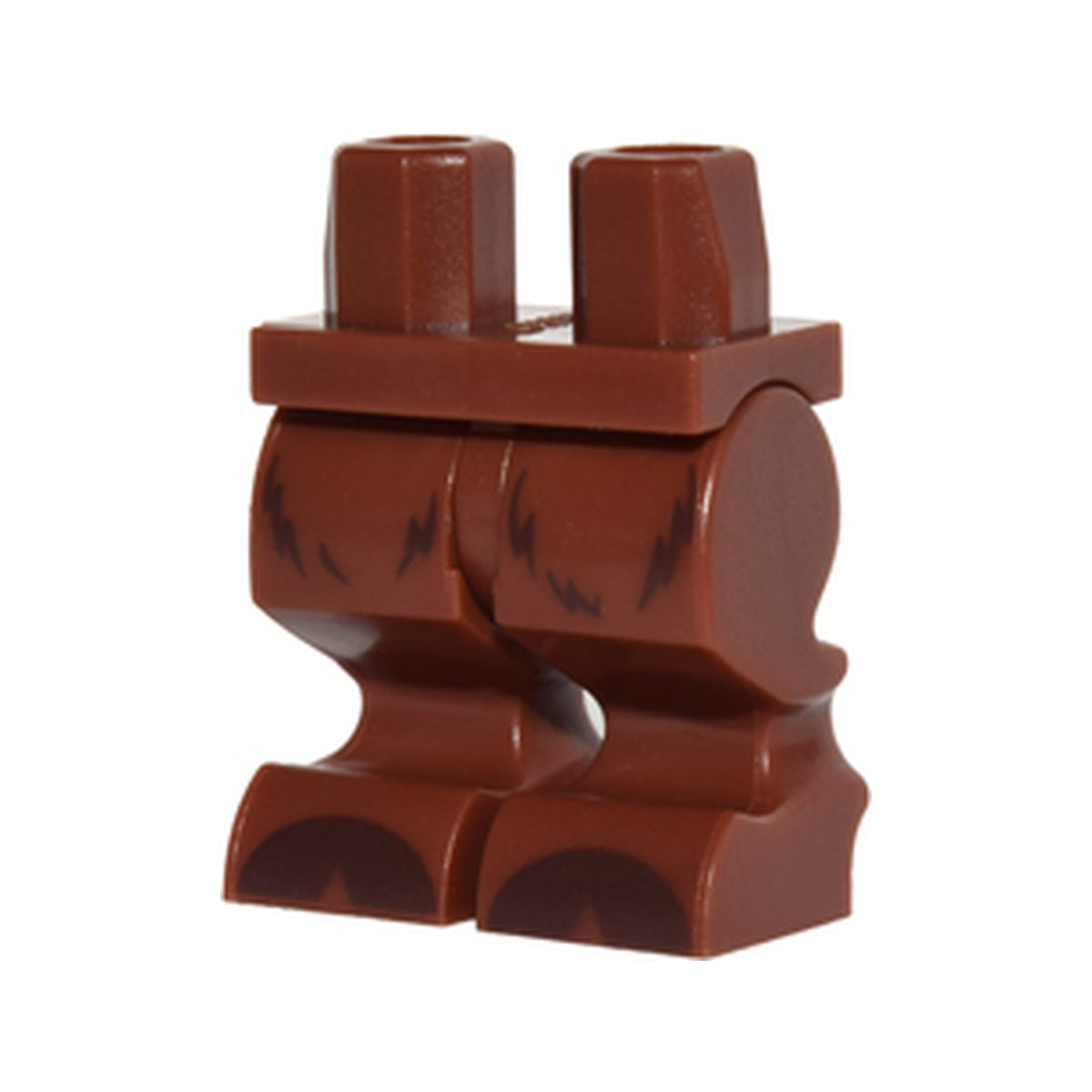 LEGO® Hips and Animal Legs with Dark Brown Fur and Hooves Pattern 970cf00pb01 braun