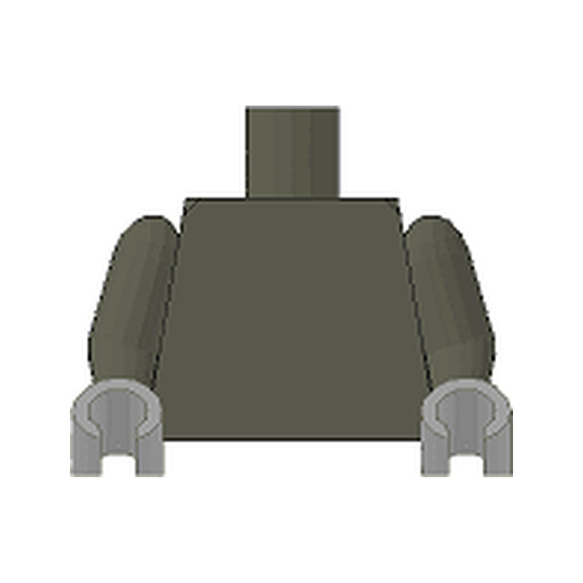LEGO® Torso Plain / Dark Gray Arms / Light Gray Hands 973c022 dunkelgrau (alt)