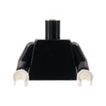 LEGO® Torso Plain / Black Arms / White Hands 973c042 schwarz