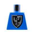 LEGO® Torso Castle Black Falcon with Shield Bottom Round Pattern 973p43 blau