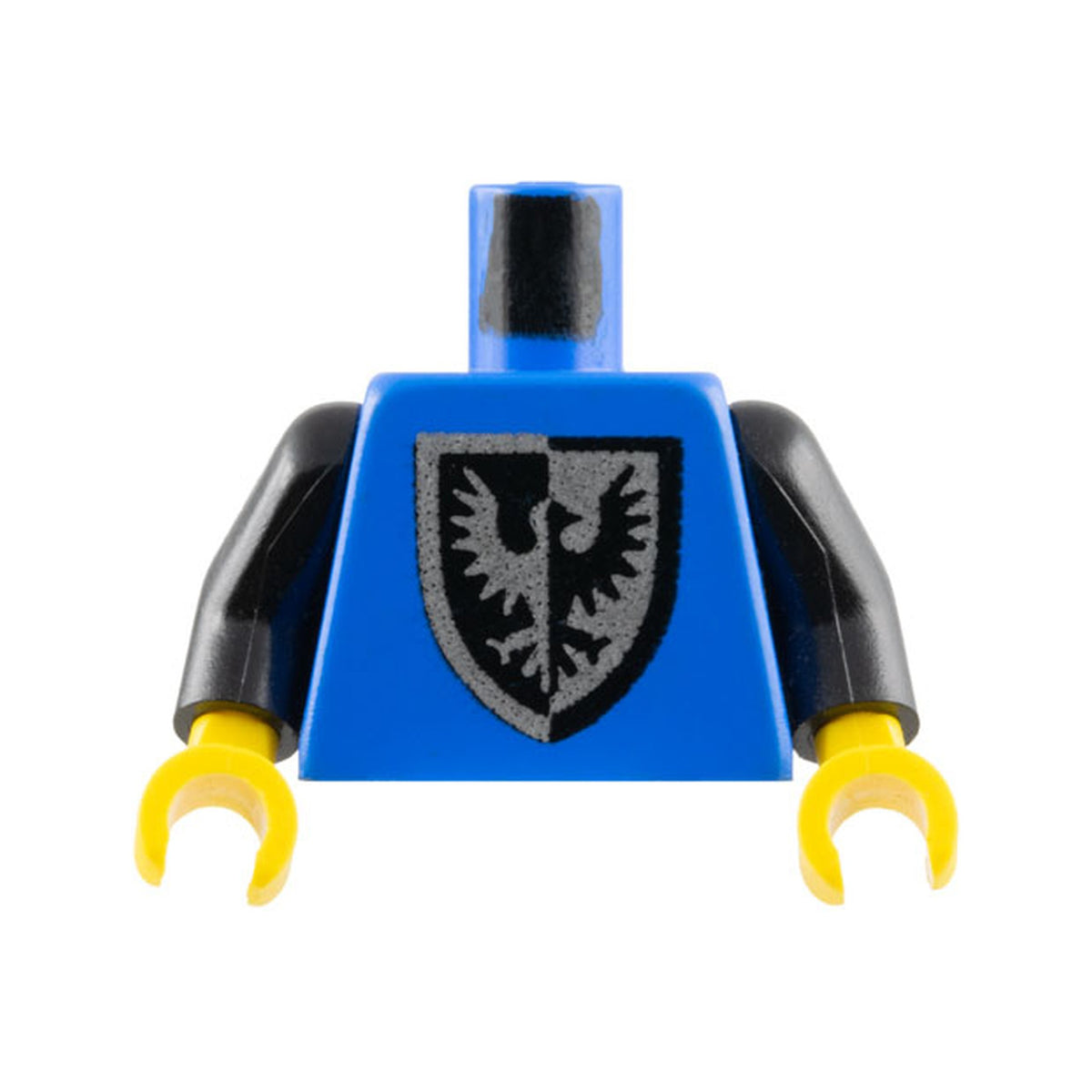 LEGO® Torso Castle Black Falcon with Shield Bottom Round Pattern / Black Arms / Yellow Hands 973p43c01 blau