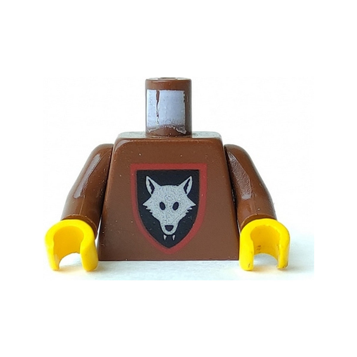 LEGO® Torso Castle Wolfpack Pattern / Brown Arms / Yellow Hands 973p44c01 braun