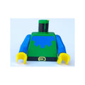 LEGO® Torso Castle Forestman with Blue Collar, Black Belt, and Yellow Buckle Pattern / Blue Arms / Yellow Hands 973p49c01 grün
