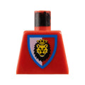 LEGO® Torso Castle Royal Knights Lion Head on Red/White Shield Pattern 973p4d rot