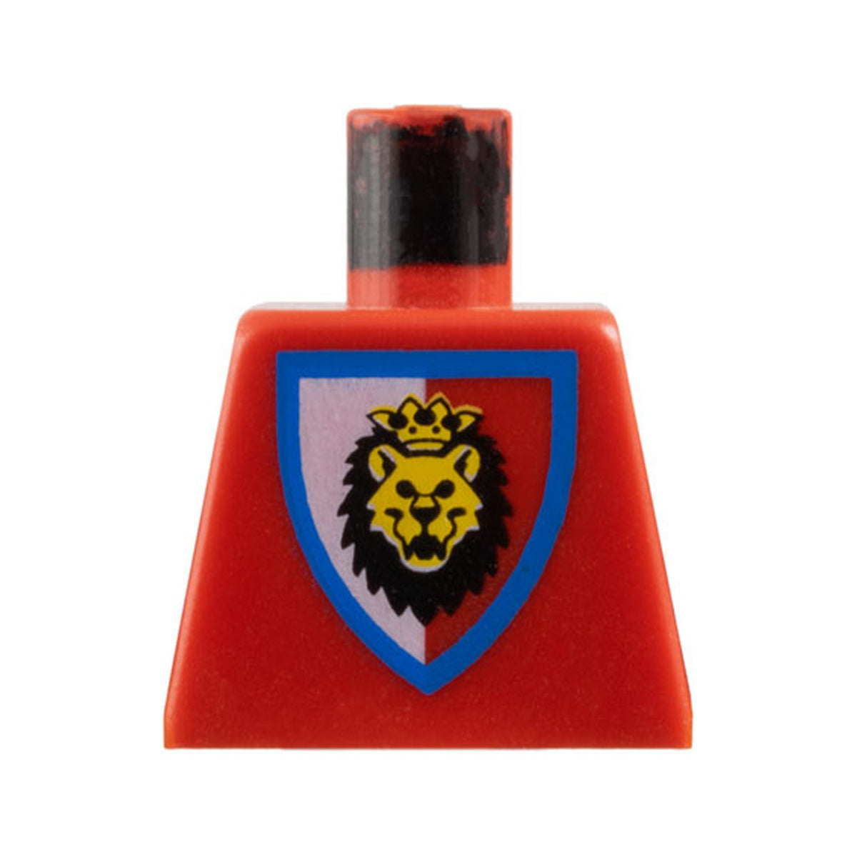 LEGO® Torso Castle Royal Knights Lion Head on Red/White Shield Pattern 973p4d rot