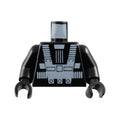 LEGO® Torso Space White Harness and Chest Panel with Rivets Pattern (Blacktron I) / Black Arms / Black Hands 973p52c01 schwarz