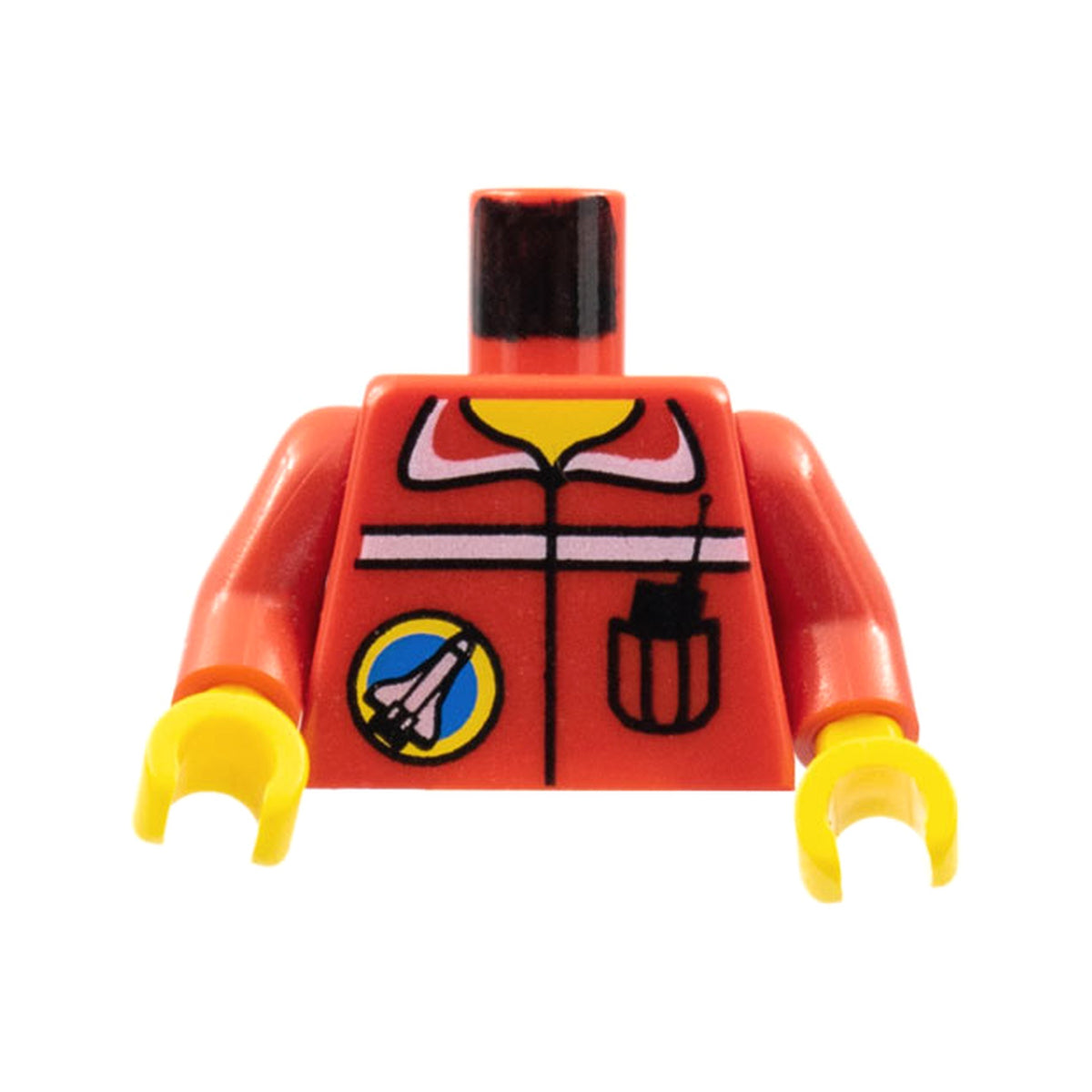 LEGO® Torso Space Port Logo and Radio in Pocket Pattern / Red Arms / Yellow Hands 973pb0059c01 rot