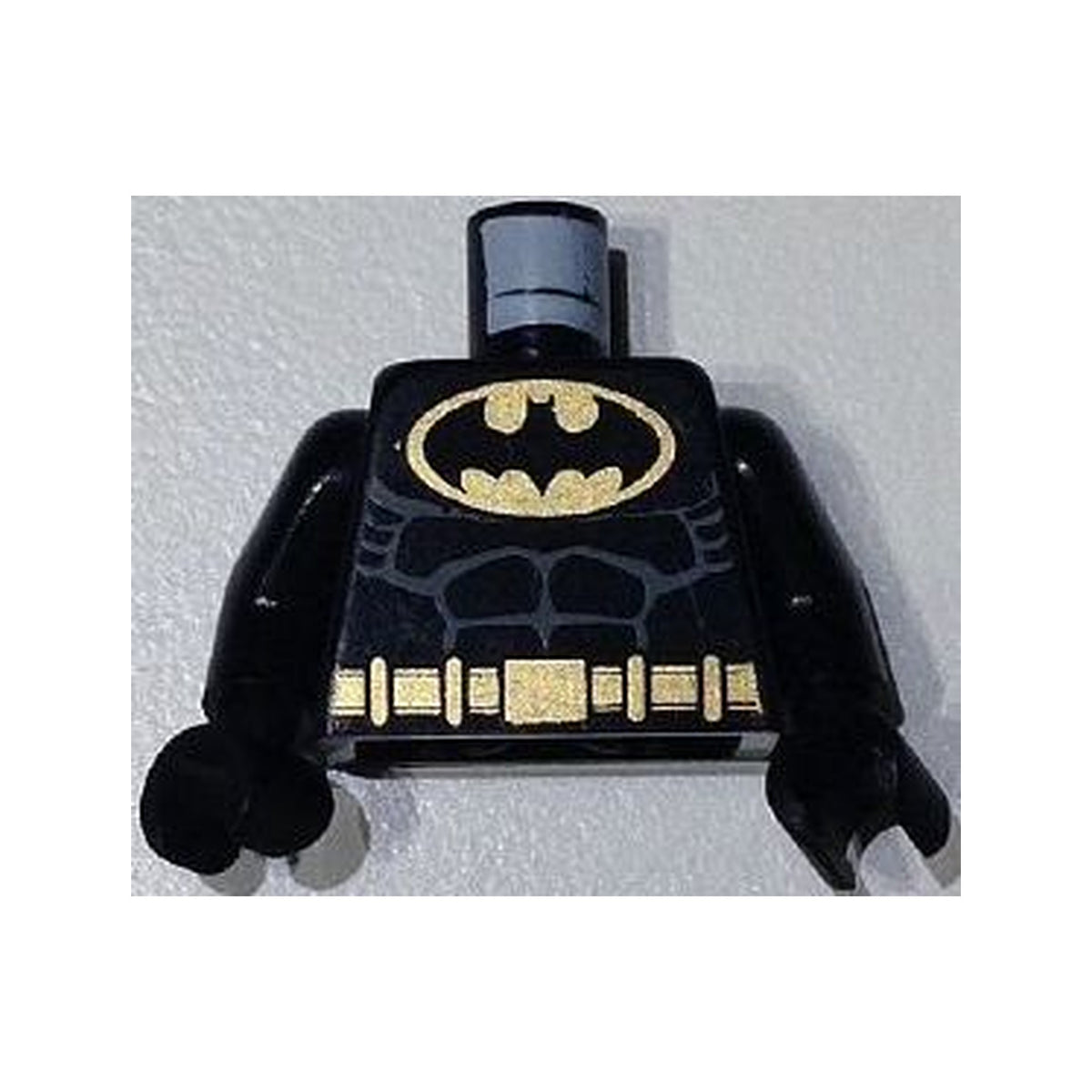 LEGO® Torso Batman Logo in Gold Oval with Muscles and Gold Belt Pattern / Black Arms / Black Hands 973pb0183c01 schwarz