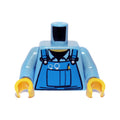 LEGO® Torso Mechanic Overalls with Silver Wrenches and Fasteners, Yellow Pen, and Black Undershirt Pattern / Medium Blue Arms / Yellow Hands 973pb0410c01 mittelblau