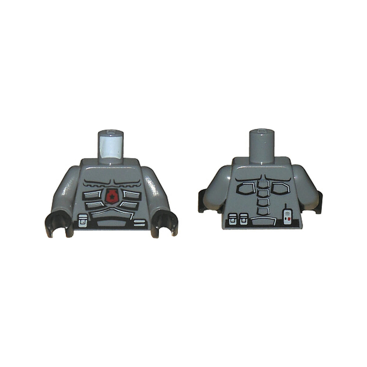 LEGO® Torso Space Police 3 Officer Pattern / Dark Bluish Gray Arms / Black Hands 973pb0575c01 dunkelgrau