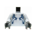 LEGO® Torso Atlantis Shark Pattern / Light Bluish Gray Arms / Dark Bluish Gray Hands 973pb0617c01 hellgrau