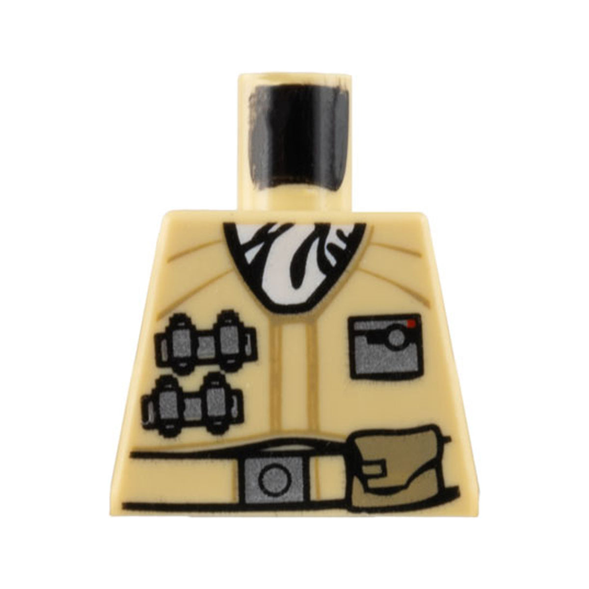 LEGO® Torso SW Hoth Rebel Jacket with White Scarf and Tan Belt Pattern 973pb0623 beige