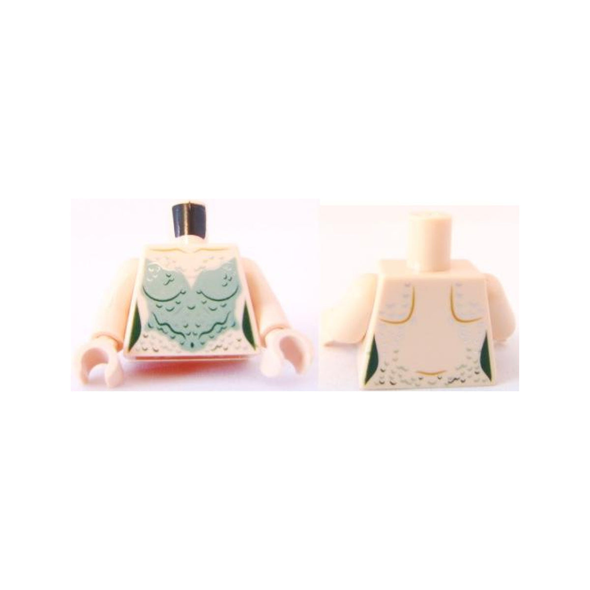 LEGO® Torso PotC Mermaid Sand Green Scales Pattern / Light Nougat Arms / Light Nougat Hands 973pb0886c01 hellnougat