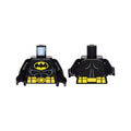 LEGO® Torso Batman Suit with Bat in Yellow Oval Logo, Utility Belt with Pouches, Dark Bluish Gray Muscles Outline Pattern / Black Arms / Black Hands 973pb0982c01 schwarz