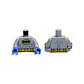 LEGO® Torso Batman Logo in Yellow Oval with Muscles and Yellow Belt Front and Back Pattern / Light Bluish Gray Arms / Blue Hands 973pb1002c02 hellgrau