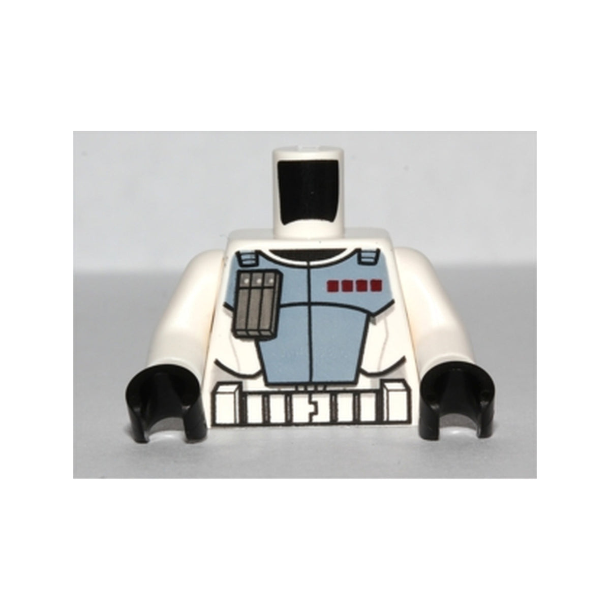 LEGO® Torso SW Armor ARC Trooper (Clone Wars) Pattern / White Arms / Black Hands 973pb1051c01 weiss