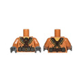 LEGO® Torso Diving Suit with Crossed Belts and Weight Belt Pattern / Medium Nougat Arms / Dark Bluish Gray Hands 973pb1240c01 mittelnougat