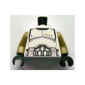 LEGO® Torso SW Armor Clone Trooper Sergeant Black Belt and Four Olive Green Stars Pattern / Olive Green Arms / Black Hands 973pb1287c01 weiss