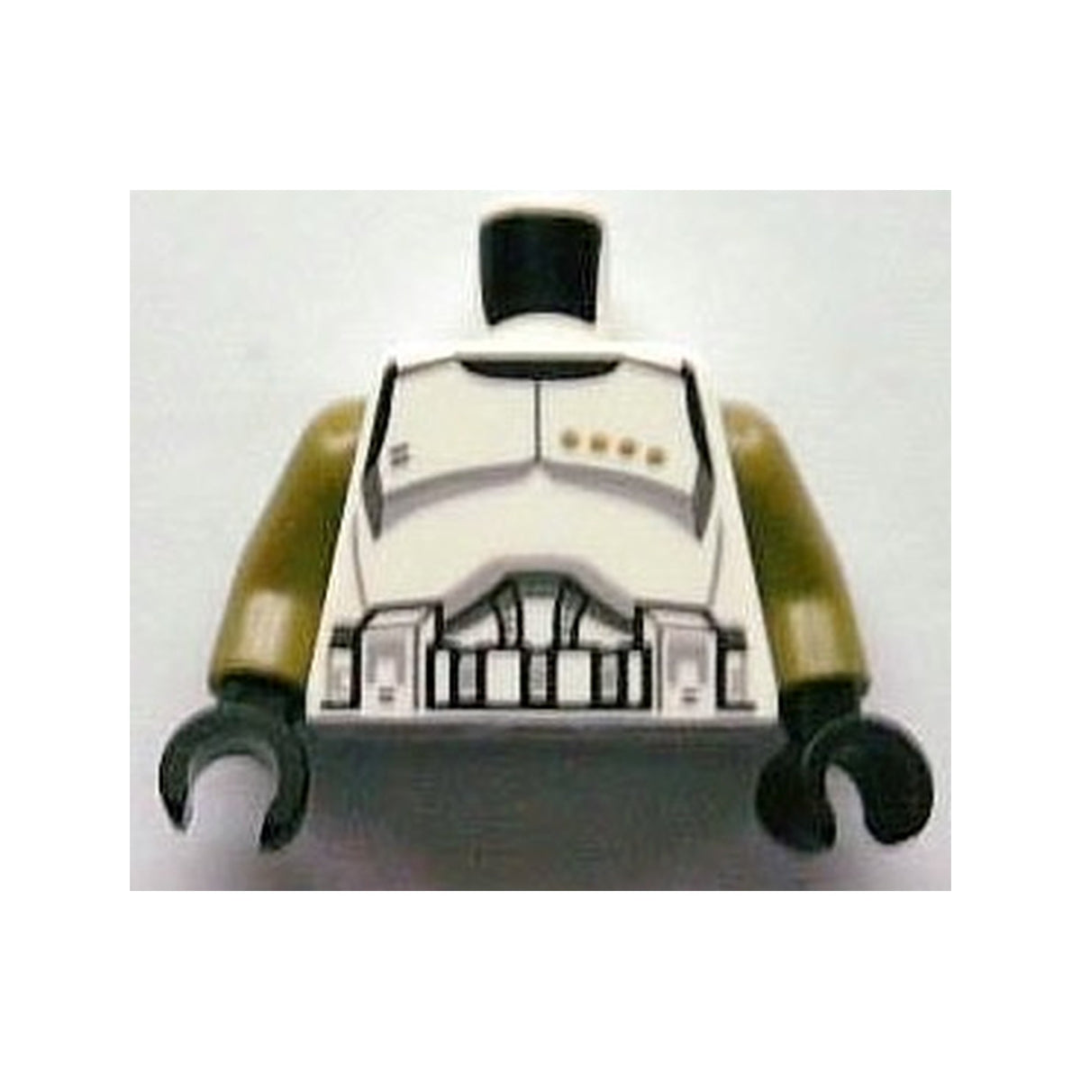 LEGO® Torso SW Armor Clone Trooper Sergeant Black Belt and Four Olive Green Stars Pattern / Olive Green Arms / Black Hands 973pb1287c01 weiss