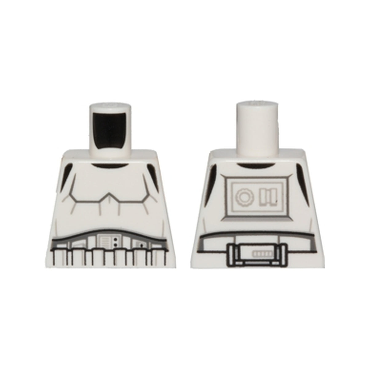 LEGO® Torso SW Armor Stormtrooper, Detailed Armor without Shoulder Belts Pattern 973pb1712 weiss