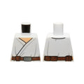 LEGO® Torso SW Wrap-Around Tunic and Utility Belt with Large Pouch, Light Folds Pattern 973pb1737 weiss