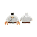 LEGO® Torso SW Wrap-Around Tunic and Utility Belt with Large Pouch, Light Folds Pattern / White Arms / Light Nougat Hands 973pb1737c01 weiss